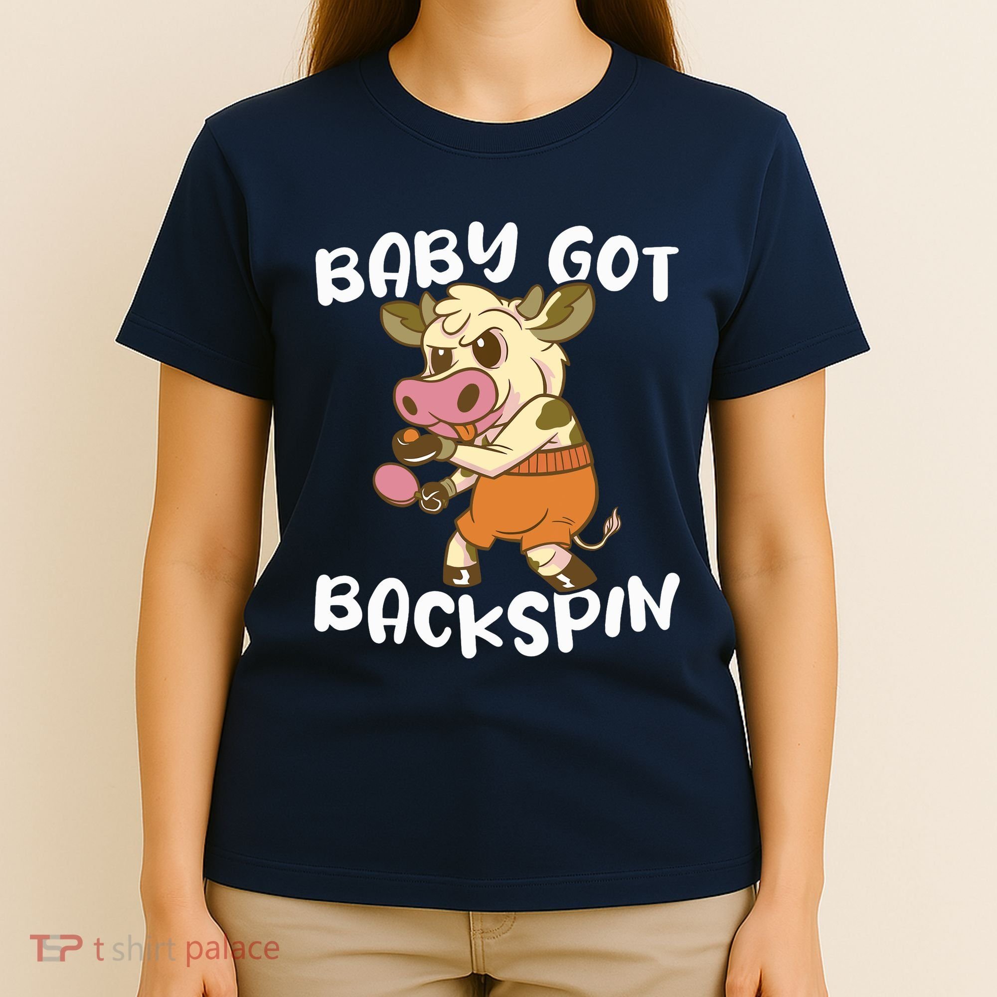Baby Got Backspin Table Tennis Funny Ping Pong T-Shirt