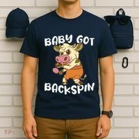 Baby Got Backspin Table Tennis Funny Ping Pong T-Shirt thumb 6