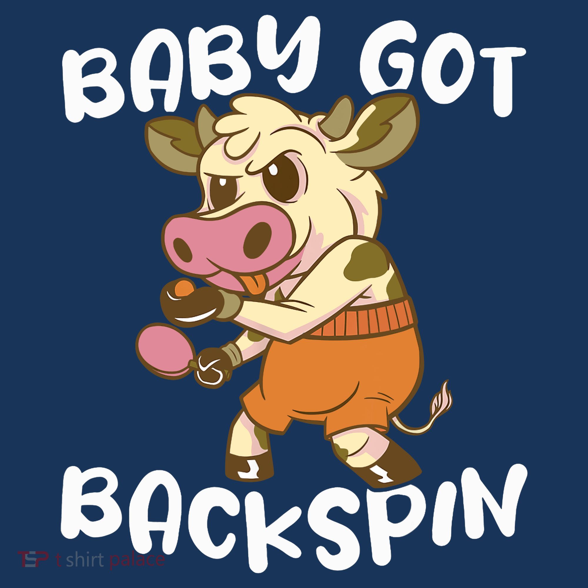 Baby Got Backspin Table Tennis Funny Ping Pong T-Shirt
