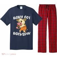 Baby Got Backspin Table Tennis Funny Ping Pong Pajama Set thumb 0