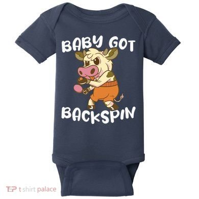 Baby Got Backspin Table Tennis Funny Ping Pong Baby Bodysuit