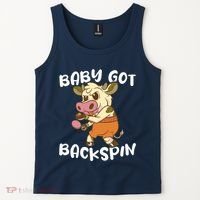 Baby Got Backspin Table Tennis Funny Ping Pong Tank Top thumb 2
