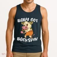 Baby Got Backspin Table Tennis Funny Ping Pong Tank Top thumb 3