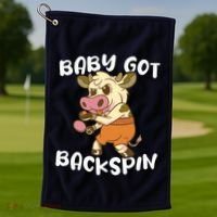 Baby Got Backspin Table Tennis Funny Ping Pong Golf Towel thumb 1