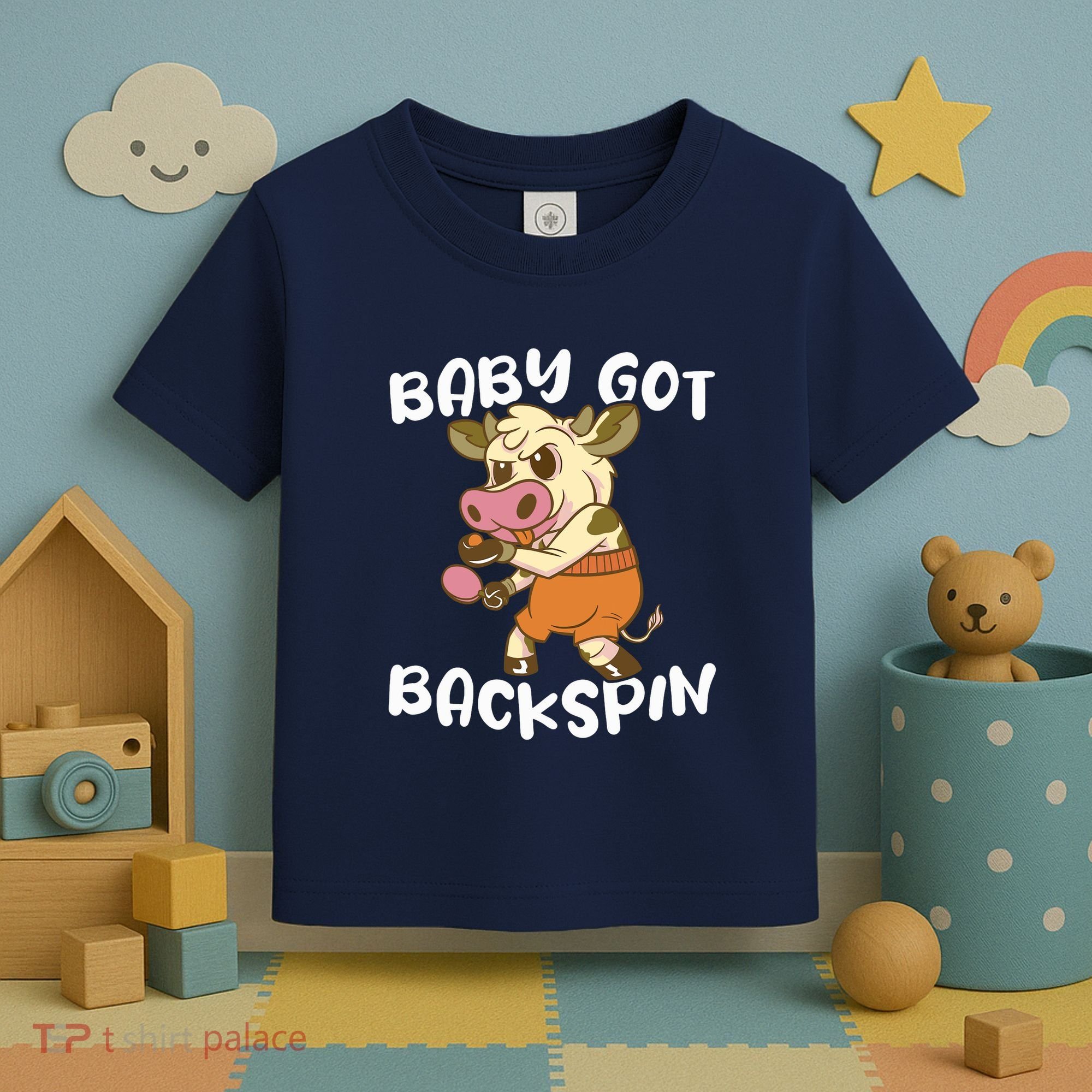 Baby Got Backspin Table Tennis Funny Ping Pong Toddler T-Shirt