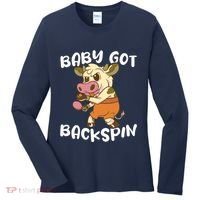 Baby Got Backspin Table Tennis Funny Ping Pong Women's Long Sleeve Shirt thumb 0