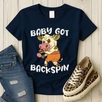 Baby Got Backspin Table Tennis Funny Ping Pong Women's T-Shirt thumb 3