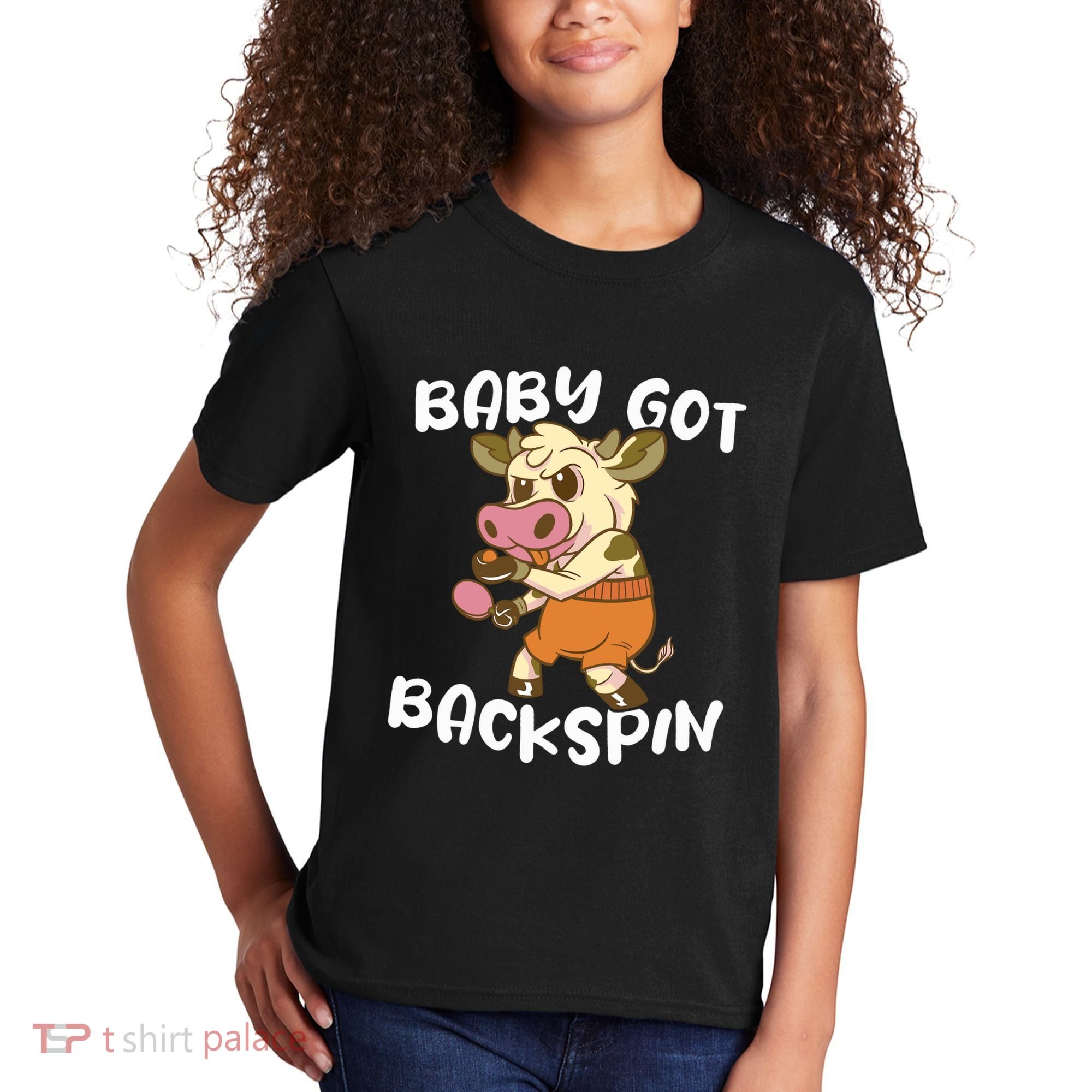 Baby Got Backspin Table Tennis Funny Ping Pong Kids T-Shirt