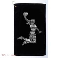 Basketball Girl Golf Towel thumb 0