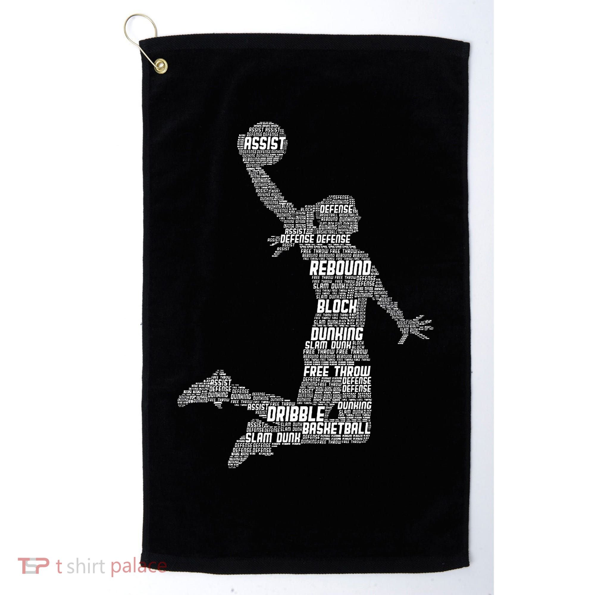 Basketball Girl Golf Towel