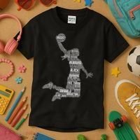 Basketball Girl Kids T-Shirt thumb 3