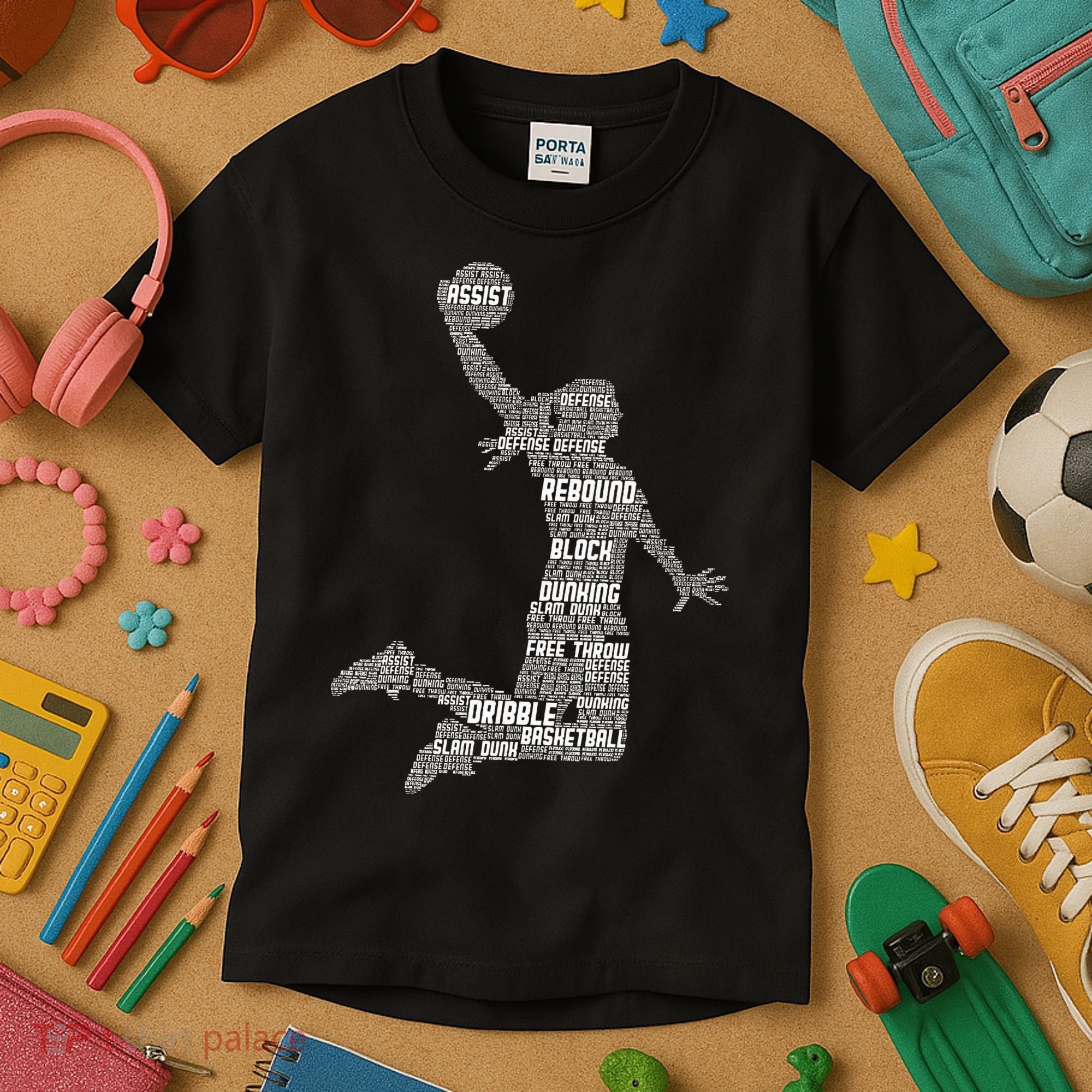 Basketball Girl Kids T-Shirt