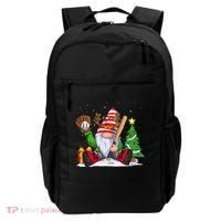 Baseball Gnome Christmas Winter Season Catcher Pitcher Funny Gift Backpack thumb 0