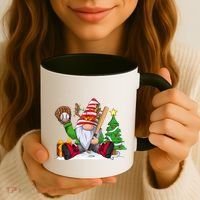 Baseball Gnome Christmas Winter Season Catcher Pitcher Funny Gift Coffee Mug thumb 3