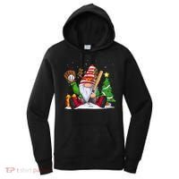 Baseball Gnome Christmas Winter Season Catcher Pitcher Funny Gift Women's Hoodie thumb 0