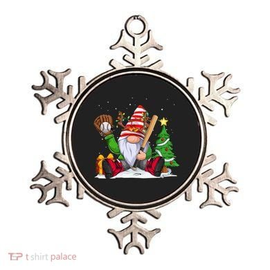 Baseball Gnome Christmas Winter Season Catcher Pitcher Funny Gift Ornament