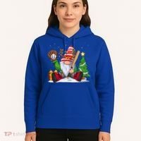 Baseball Gnome Christmas Winter Season Catcher Pitcher Funny Gift Hoodie thumb 5