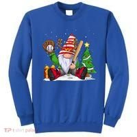 Baseball Gnome Christmas Winter Season Catcher Pitcher Funny Gift Sweatshirt thumb 0
