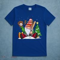 Baseball Gnome Christmas Winter Season Catcher Pitcher Funny Gift T-Shirt thumb 5
