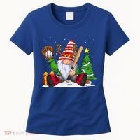 Baseball Gnome Christmas Winter Season Catcher Pitcher Funny Gift Women's T-Shirt thumb 0