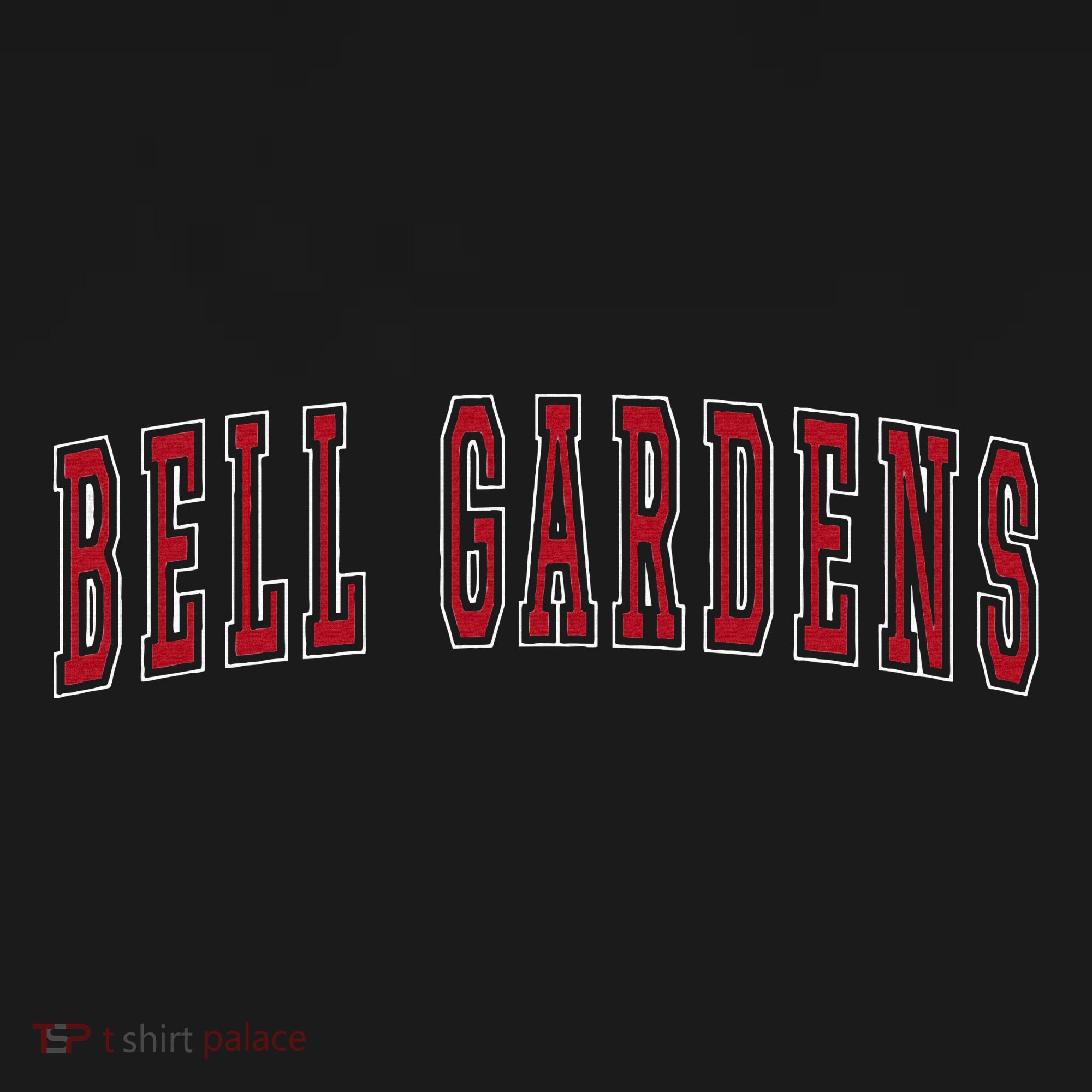 Bell Gardens California Souvenir Vacation College Style Red Polo