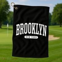 Brooklyn Gift College University Style Ny Usa Golf Towel thumb 1
