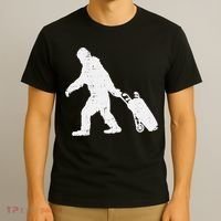 Bigfoot Golf Club And Ball Sports Funny Sasquatch T-Shirt thumb 3