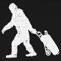 Bigfoot Golf Club And Ball Sports Funny Sasquatch Mousepad thumb 1