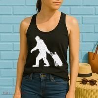 Bigfoot Golf Club And Ball Sports Funny Sasquatch Women's Tank Top thumb 2
