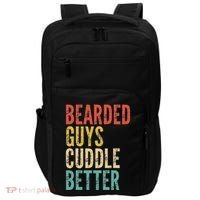Bearded Guys Cuddle Better Funny Saying Sarcastic Novelty Impact Tech Backpack thumb 0