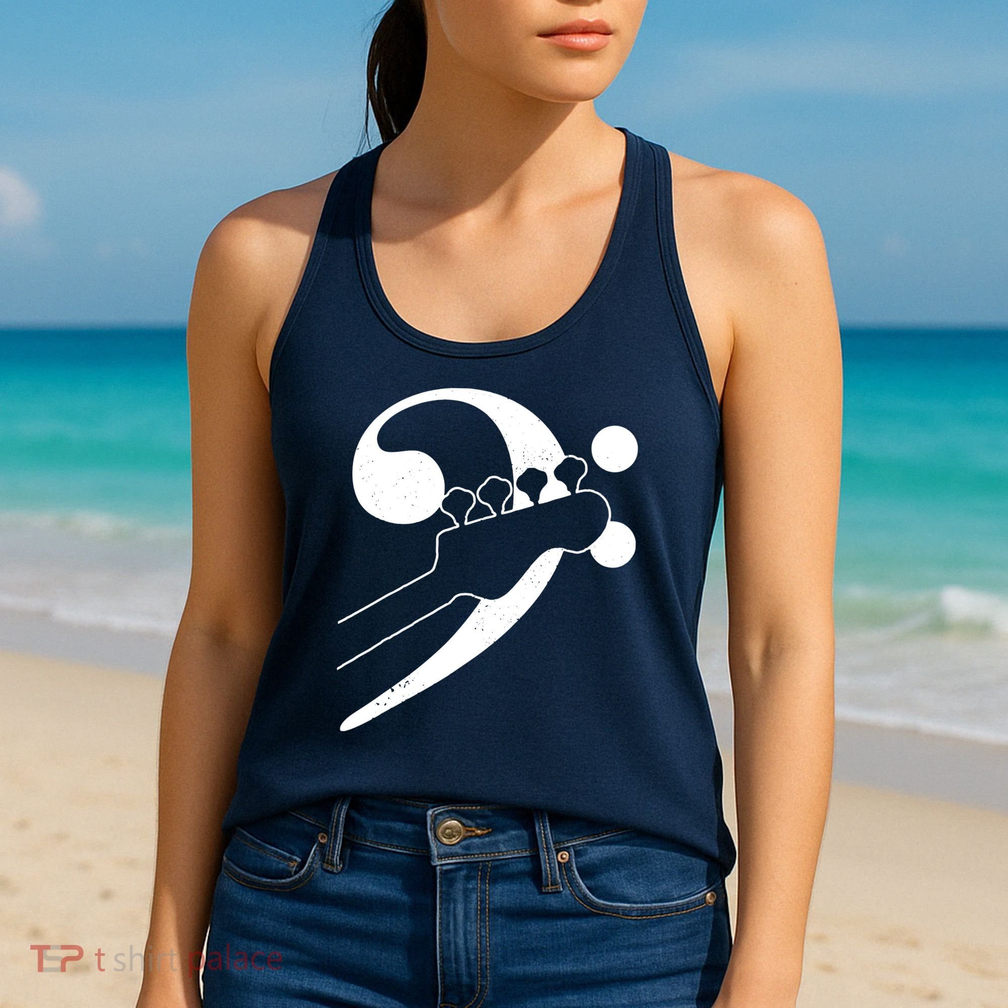 Bass Guitar Clef Bassist Musician Music Bass Player Gift Women's Tank Top