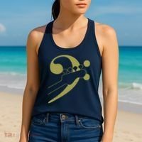 Bass Guitar Clef Bassist Musician Music Bass Player Gift Women's Tank Top thumb 2