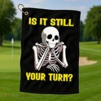 Board Game Card Is It Still Your Turn Funny Game Nights Golf Towel thumb 1