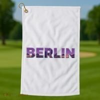 Berlin Germany City Golf Towel thumb 1