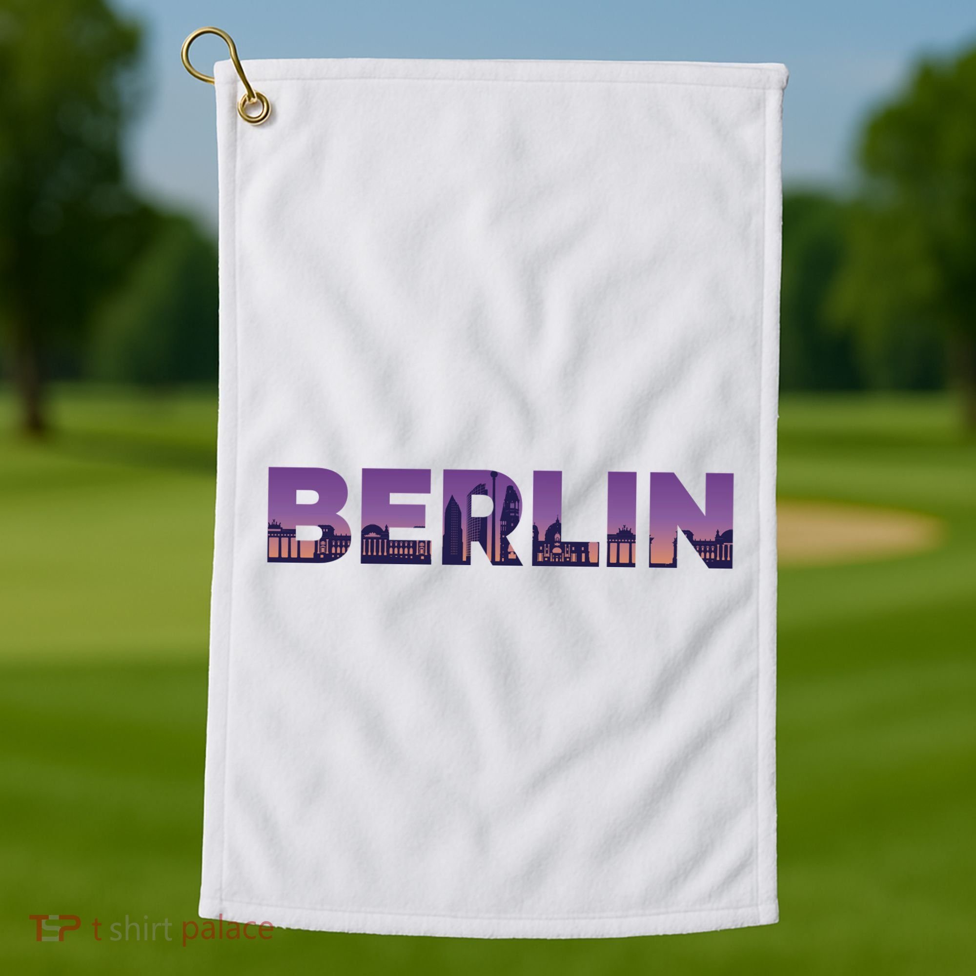 Berlin Germany City Golf Towel