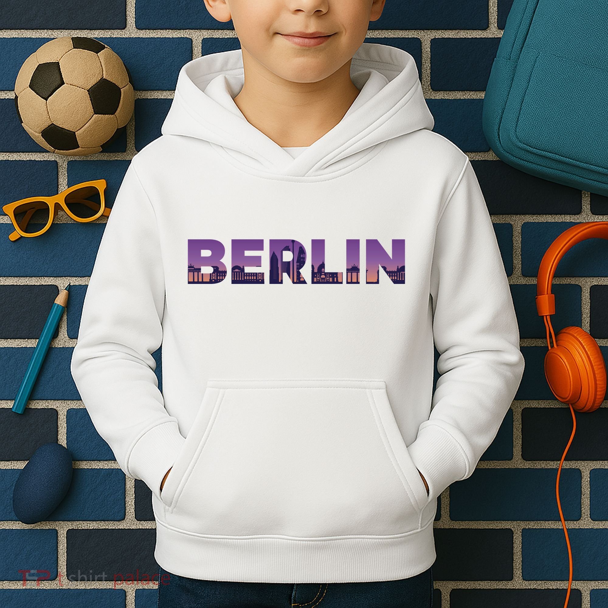 Berlin Germany City Kids Hoodie