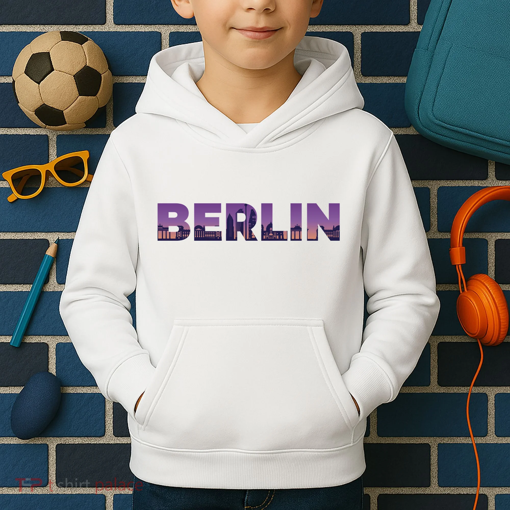 Berlin Germany City Kids Hoodie