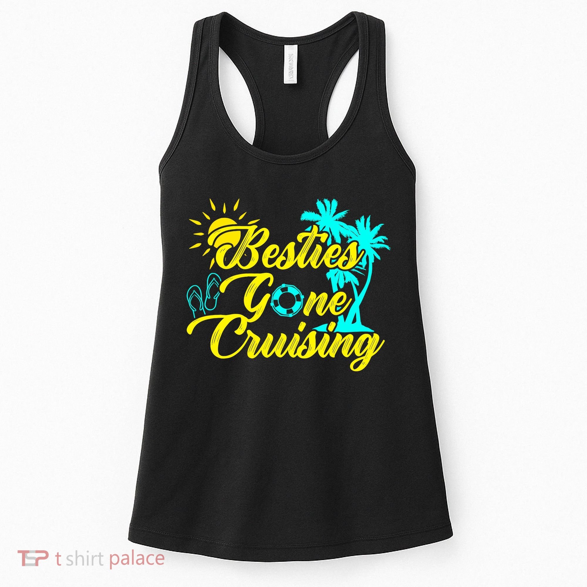 Besties Gone Cruise Matching Girl Trip Cruising Vacation Women's Tank Top