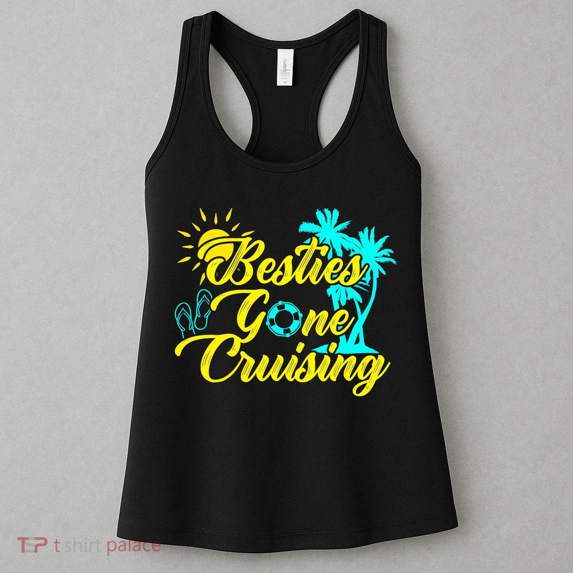 Besties Gone Cruise Matching Girl Trip Cruising Vacation Women's Tank Top