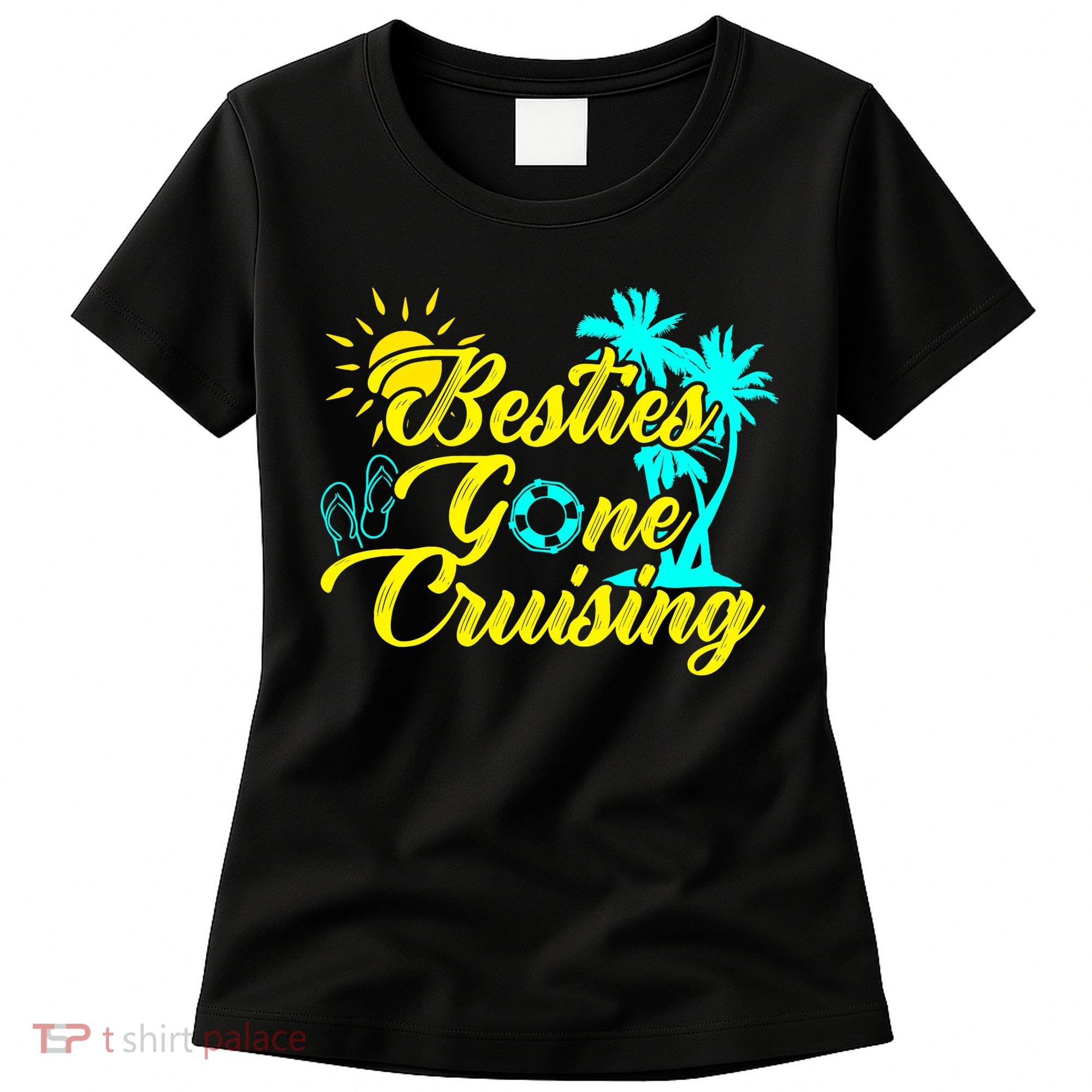 Besties Gone Cruise Matching Girl Trip Cruising Vacation Women's T-Shirt