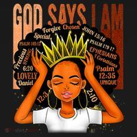 Black Girl Crown God Says I Am Black Melanin History Month Women's Hoodie thumb 2