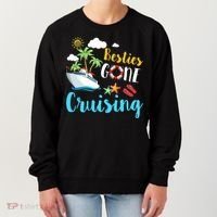 Besties Gone Cruise Matching Trip Cruising Vacation Cool Gift Women's Sweatshirt thumb 0