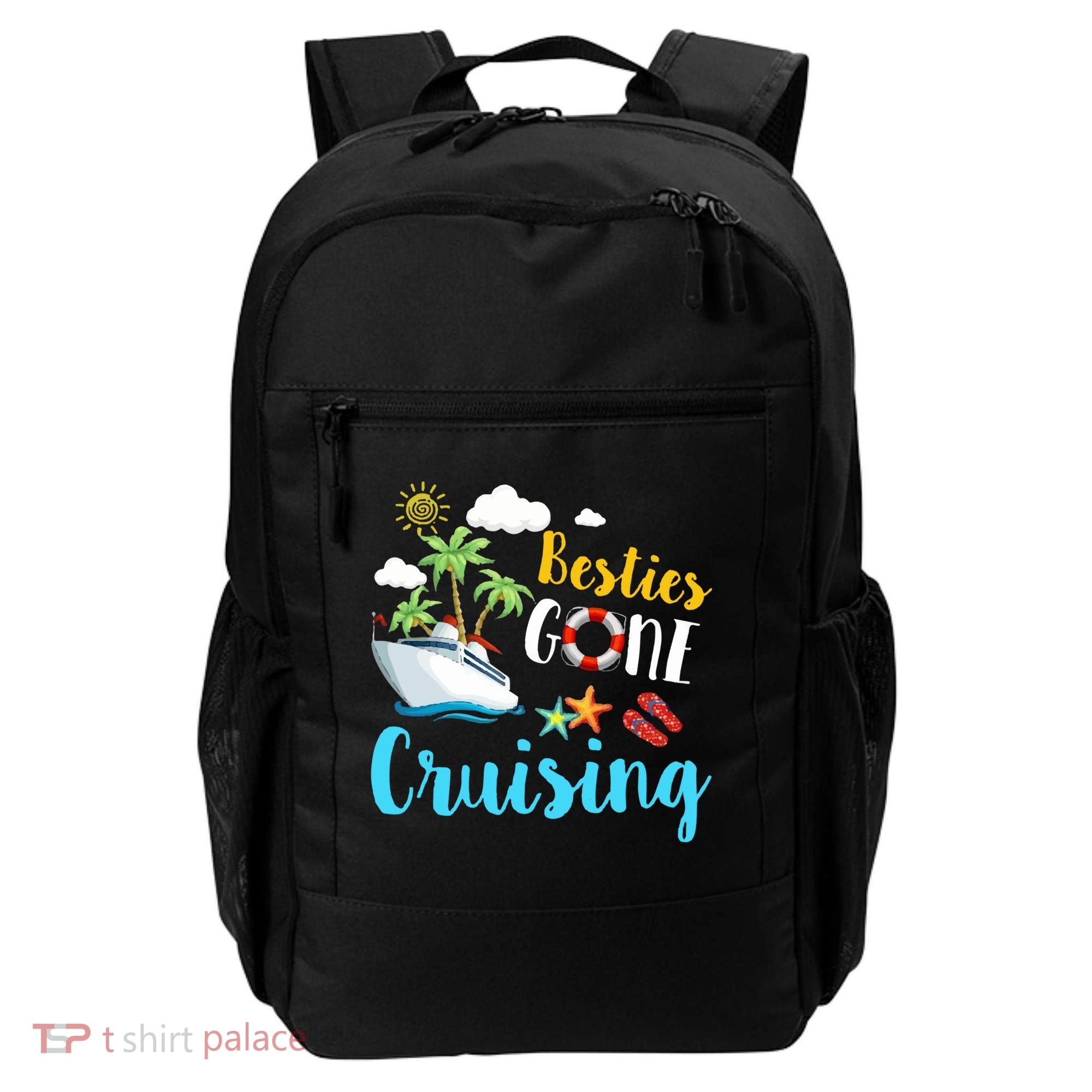 Besties Gone Cruise Matching Trip Cruising Vacation Cool Gift Backpack