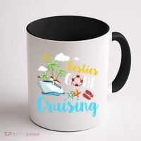 Besties Gone Cruise Matching Trip Cruising Vacation Cool Gift Coffee Mug thumb 1