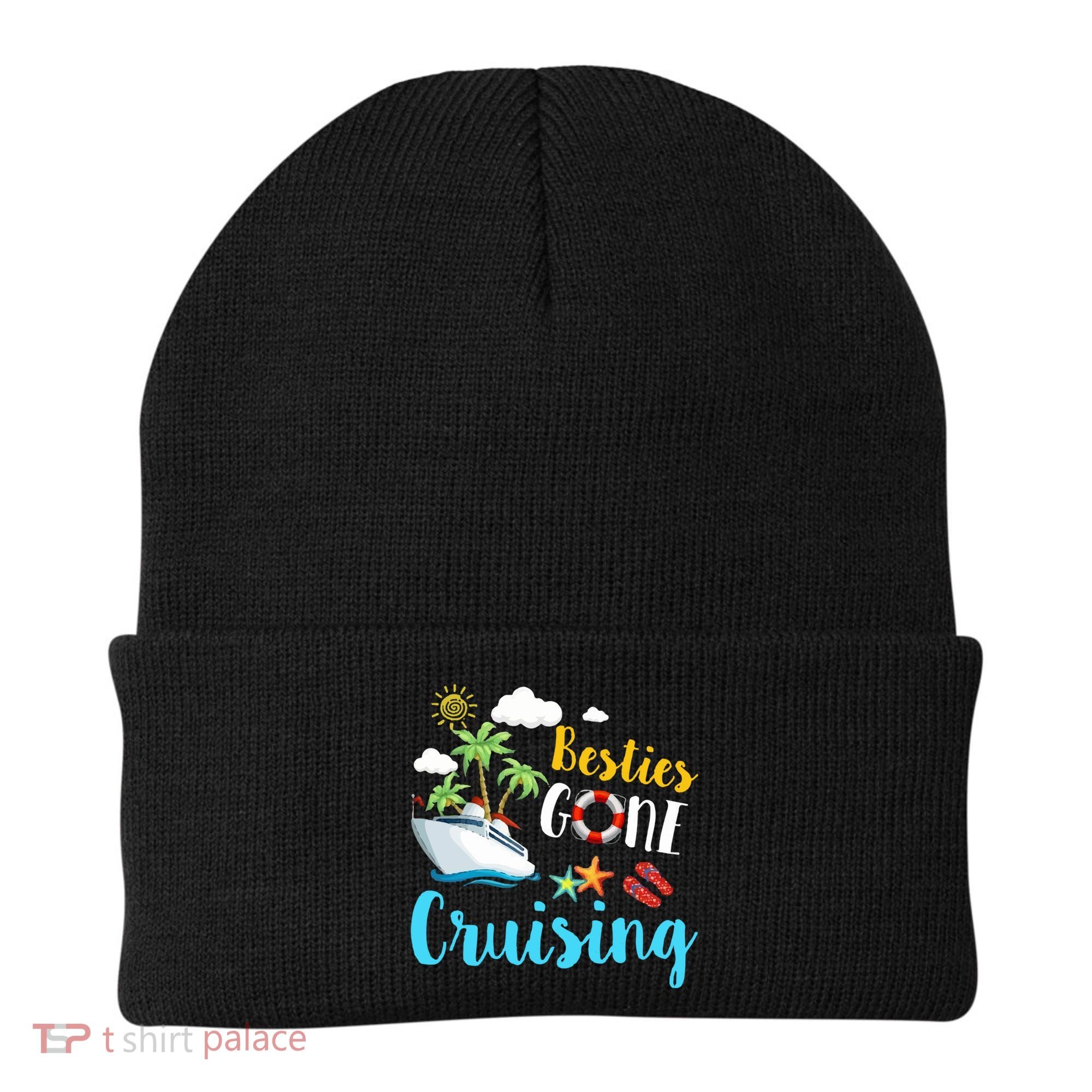 Besties Gone Cruise Matching Trip Cruising Vacation Cool Gift Beanie