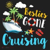 Besties Gone Cruise Matching Trip Cruising Vacation Cool Gift Beanie thumb 2