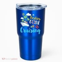 Besties Gone Cruise Matching Trip Cruising Vacation Cool Gift Tumbler thumb 0