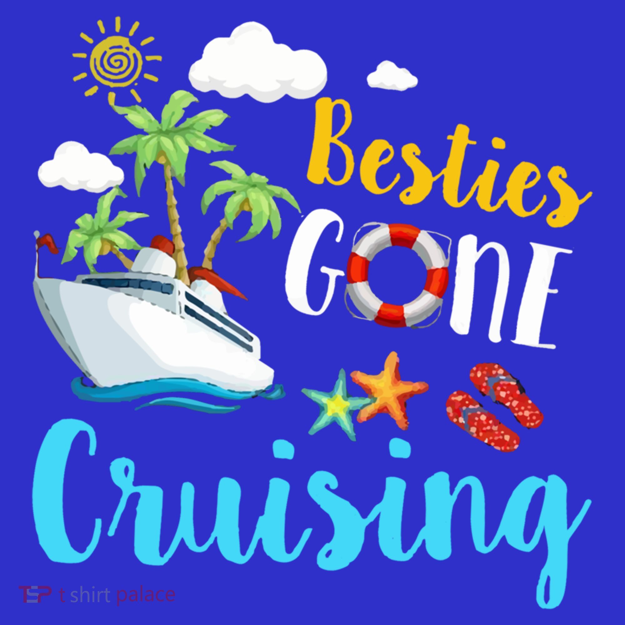 Besties Gone Cruise Matching Trip Cruising Vacation Cool Gift Women's Tank Top