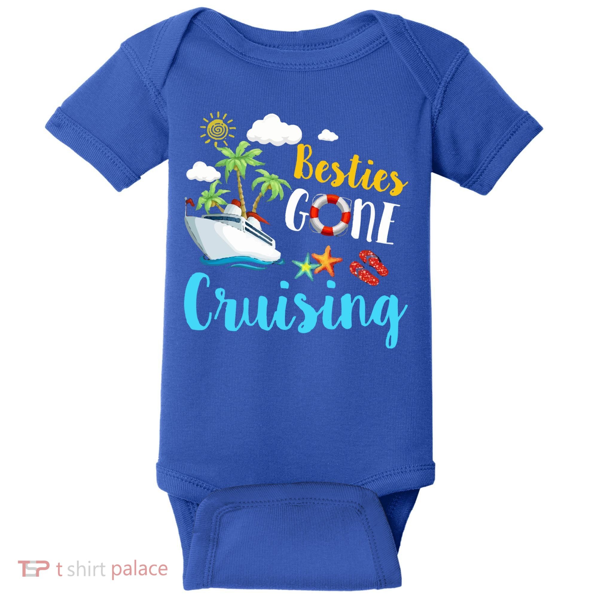 Besties Gone Cruise Matching Trip Cruising Vacation Cool Gift Baby Bodysuit