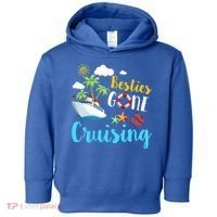 Besties Gone Cruise Matching Trip Cruising Vacation Cool Gift Toddler Hoodie thumb 0